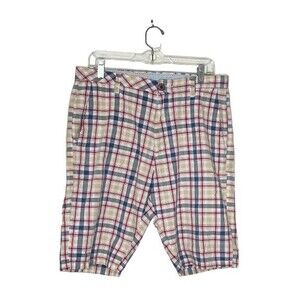 VOLCOM Plaid Shorts Multicolor Distressed Mens Size 34 VINTAGE